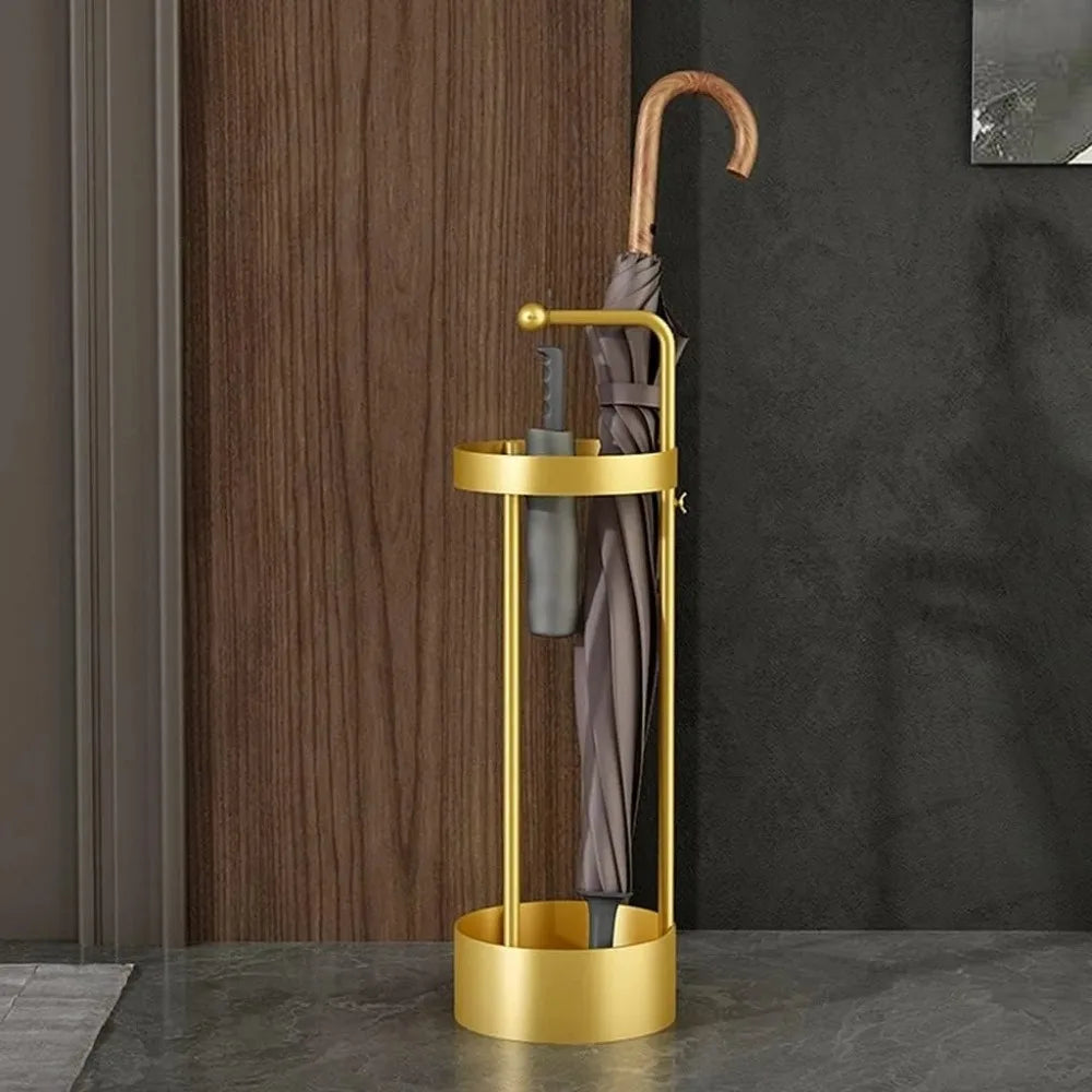 Two-Tone Metal Umbrella Stand cutout design detail