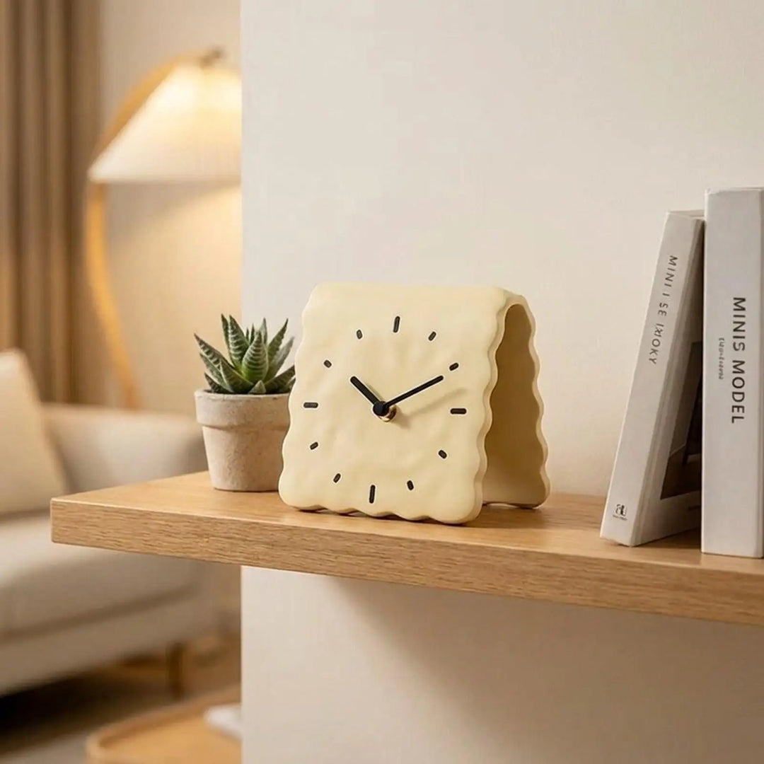 Acrylic Silent Desk Clock side view