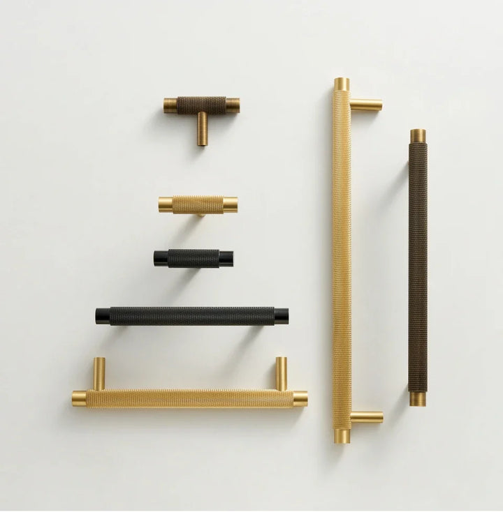 Textured Brass T-Bar Pull