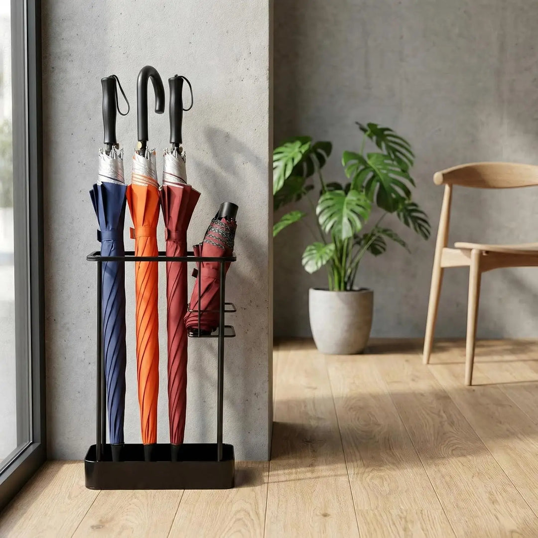Weighted Entryway Umbrella Stand holding umbrellas
