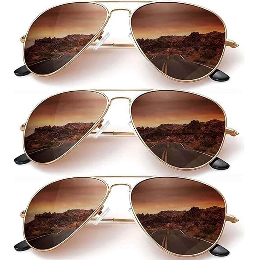 Trendy Polarized Aviator Sunglasses folded view