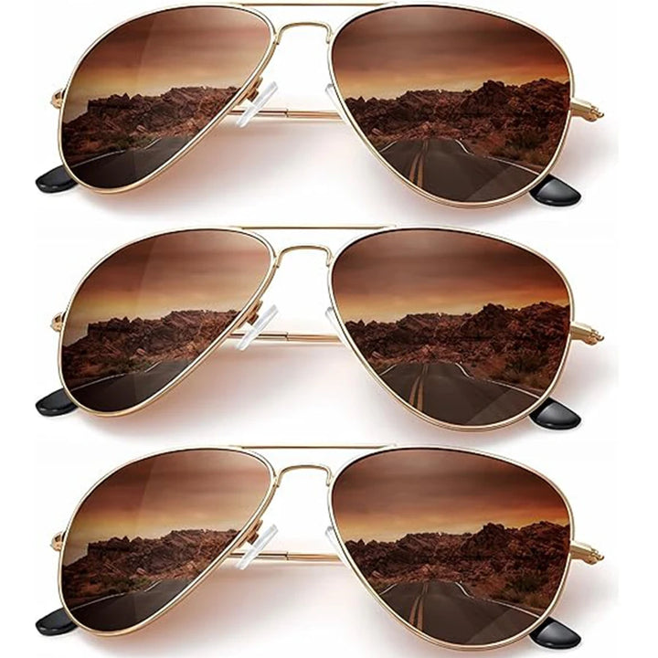 Trendy Polarized Aviator Sunglasses folded view