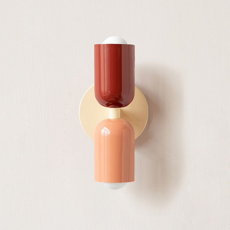 Bold Matte Twin-Bulb Sconce