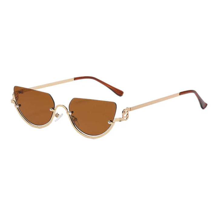 Half-Frame Cat-Eye Sunglasses