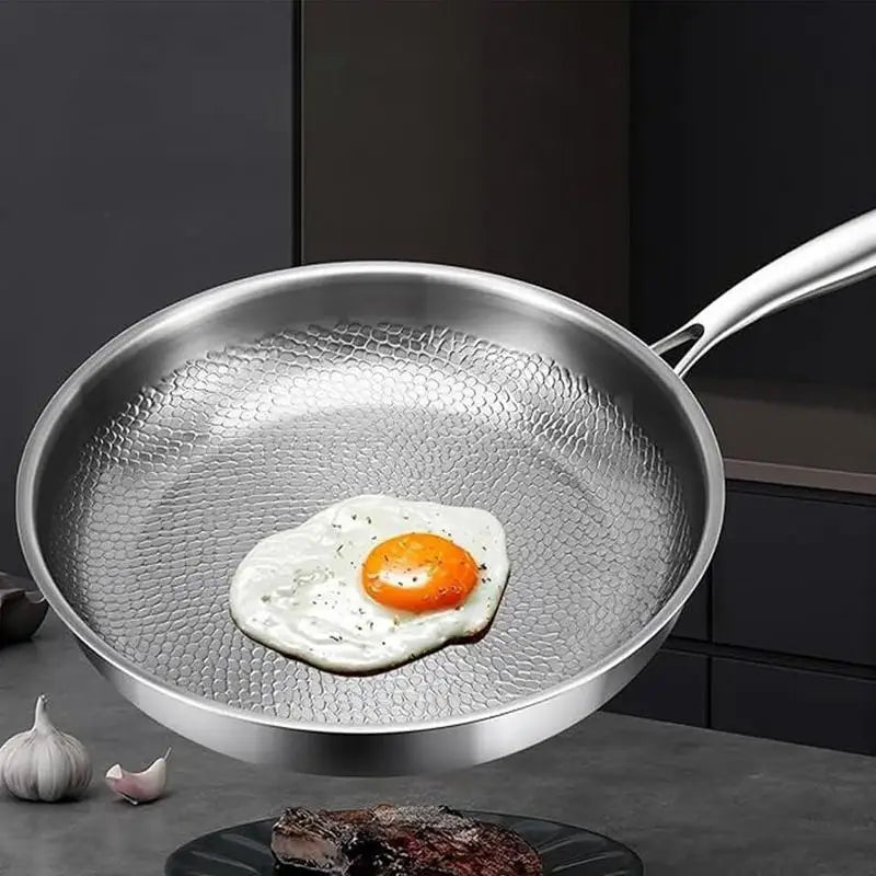 Titanium Alloy Frying Pan size comparison