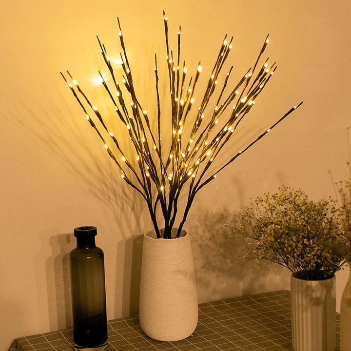 Battery LED Willow Branch front view