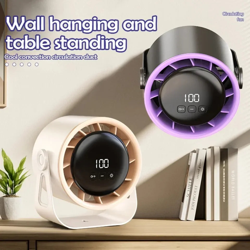 Rechargeable Wall Mount Fan Light battery compartment detail
