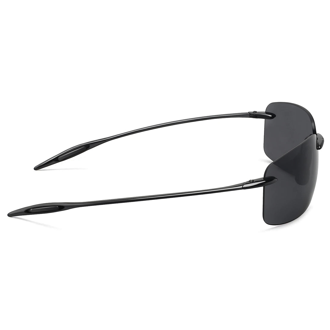 Polarized TR90 Rimless Sunglasses