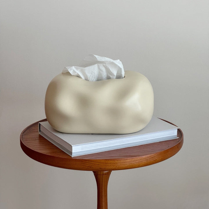 Modern Bubble Ceramic Tissue Box Cover – Cloud Design for Trendy Home Decor