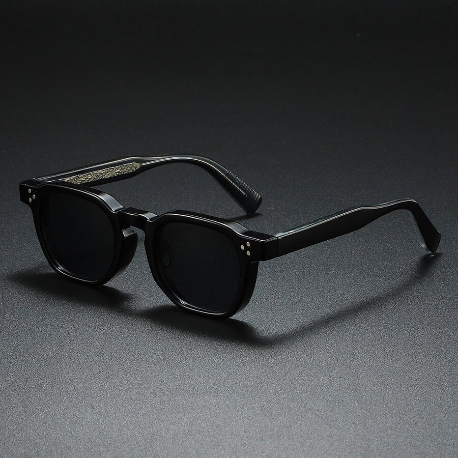 Notte Nero Acetate Sunglasses front view