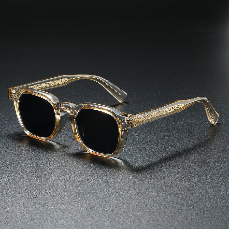 Palermo Gold Acetate Sunglasses front view