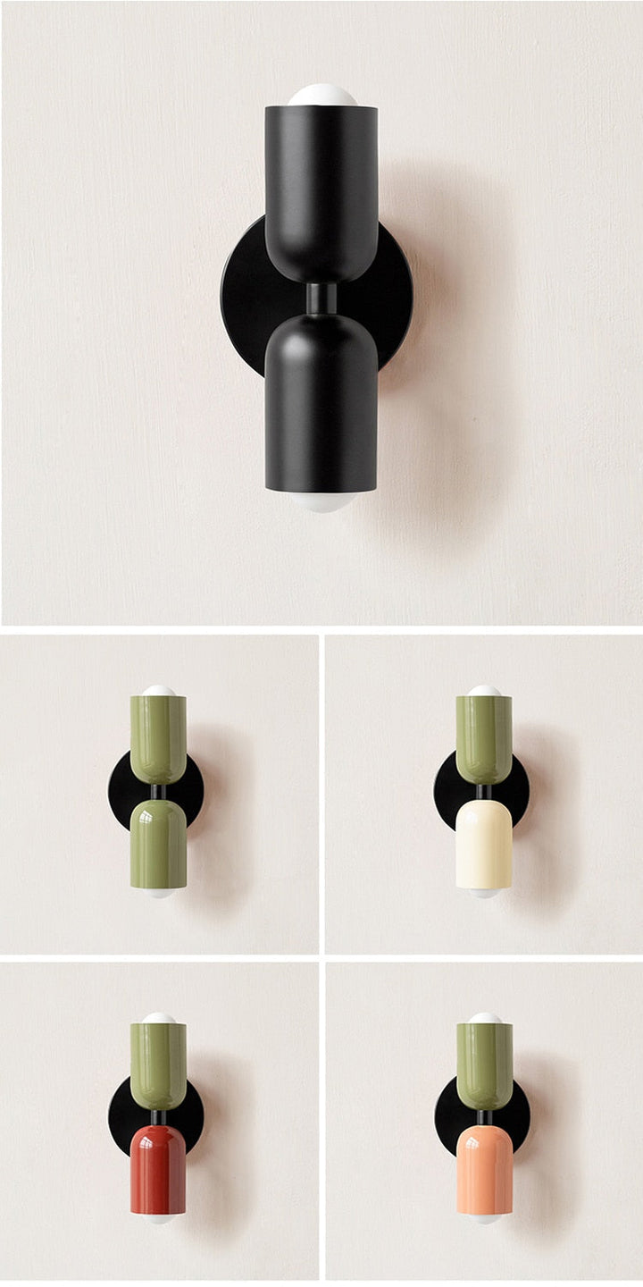 Bold Matte Twin-Bulb Sconce