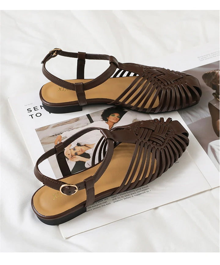 Gladiator Sandals ankle strap detail
