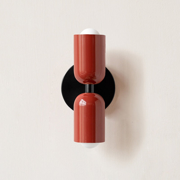 Bold Matte Twin-Bulb Sconce