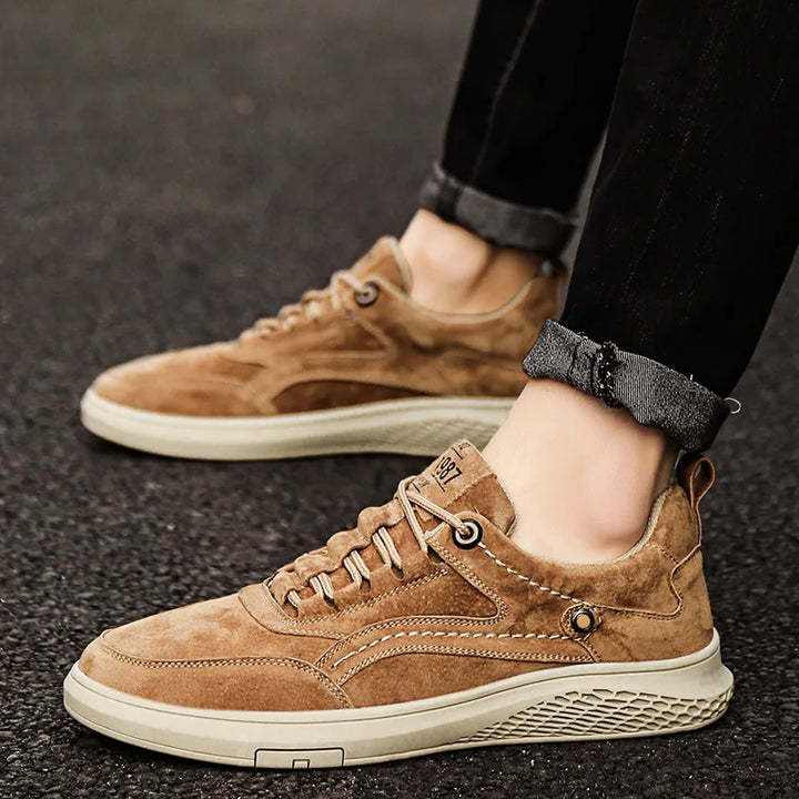 Genuine Suede Casual Sneakers