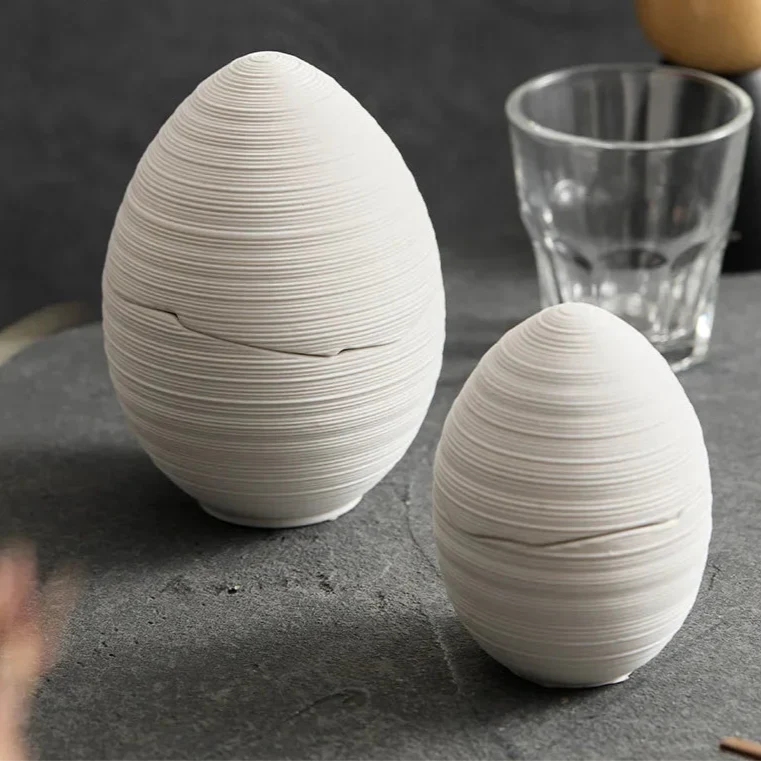 Eggform Ceramic Serving Bowl size comparison