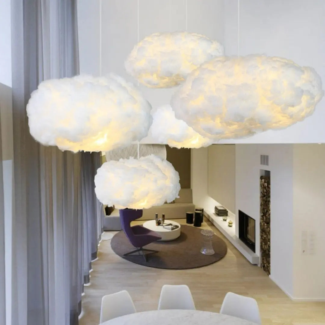 Dreamy Cloud Ceiling Light Pendant | Soft Fabric Ambient Glow for Kids Rooms