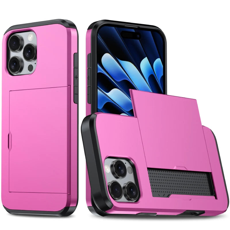 Wallet Card Phone Case front view