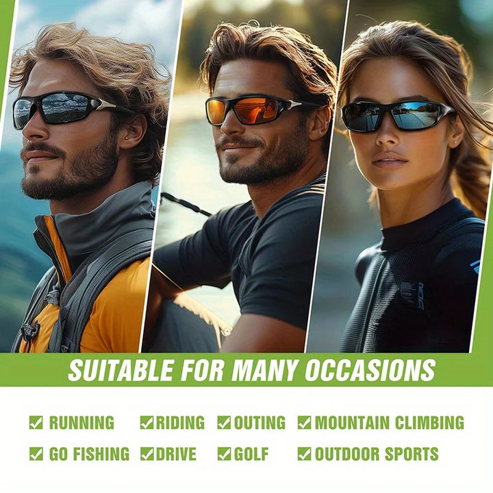 Polarized Sport Wrap Sunglasses lifestyle
