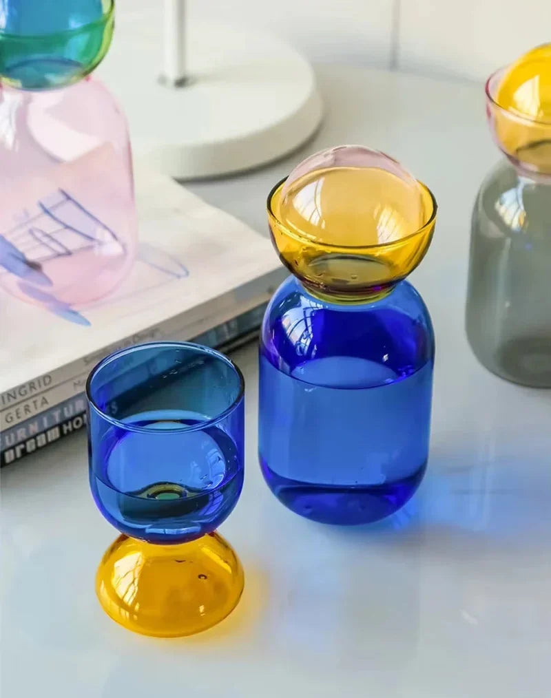 Color-Block Pitcher & Cup Set