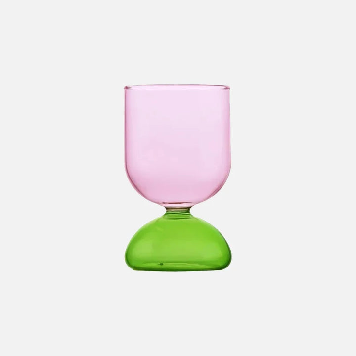 Pink Color-Block Pitcher & Cup Set front view