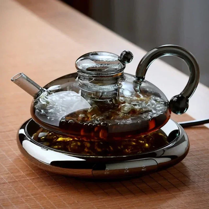 Heat-Resistant Glass Teapot Set with iced tea, lifestyle