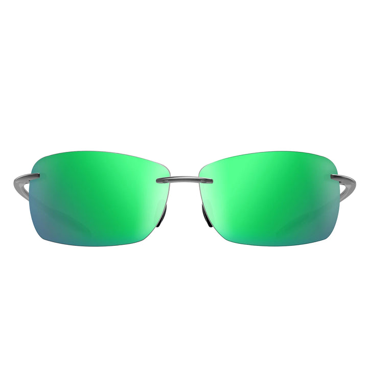 Grey Green TR90 Surf Sunglasses front view