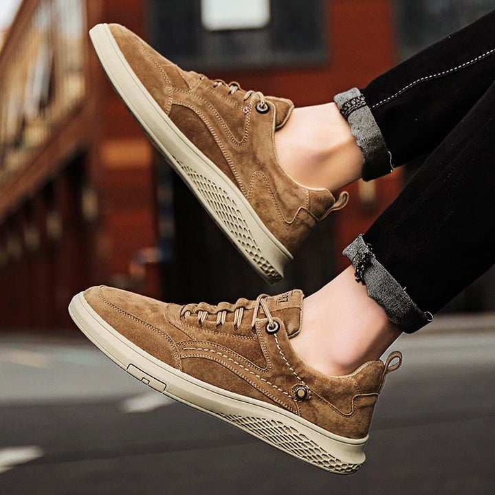 Genuine Suede Casual Sneakers