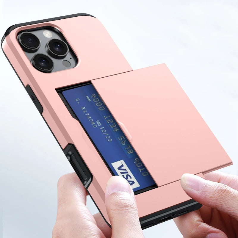 Slide-Out Wallet Card Phone Case