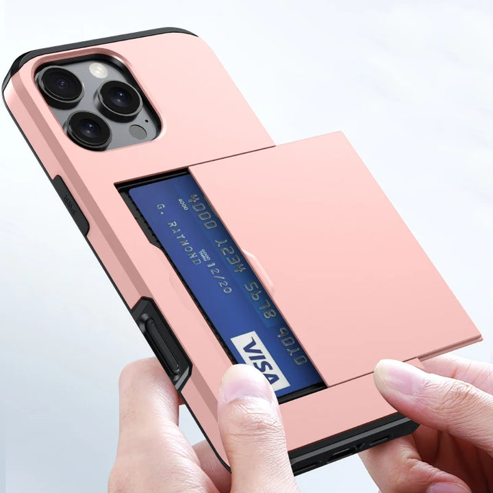 Slide-Out Wallet Card Phone Case