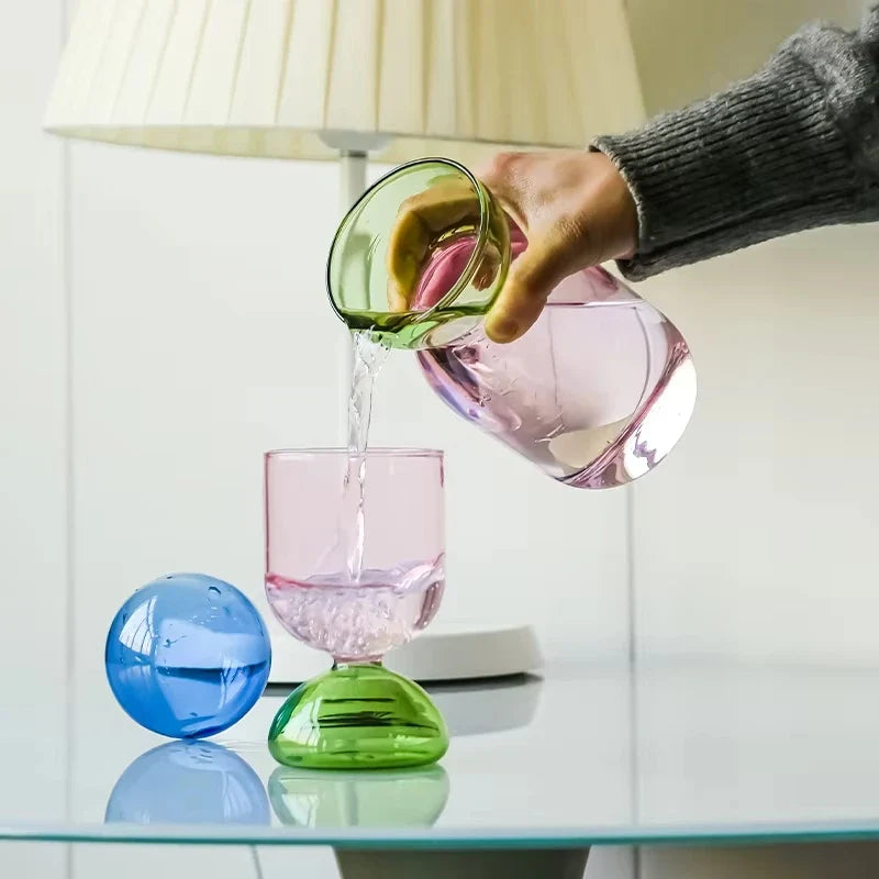 Color-Block Pitcher & Cup Set full set lifestyle