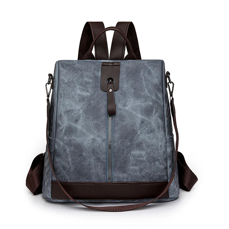Waxed Canvas Backpack side view