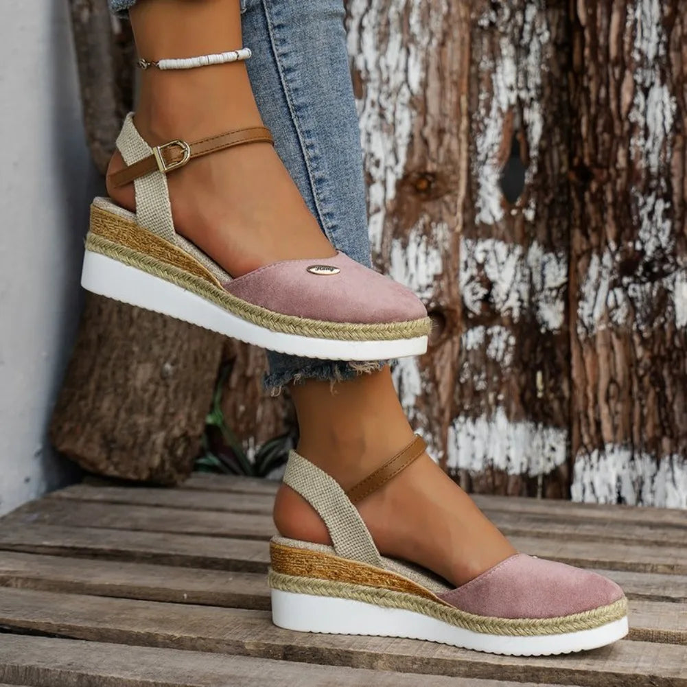 Espadrille Wedge Sandals detail view