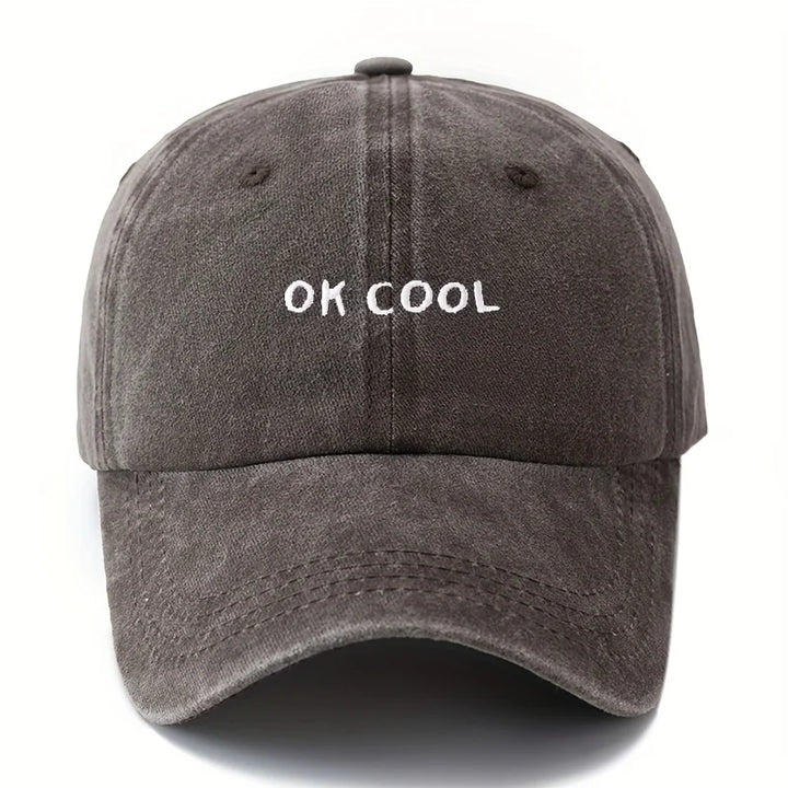 Coffee Adjustable Wide-Brim Sun Cap front view