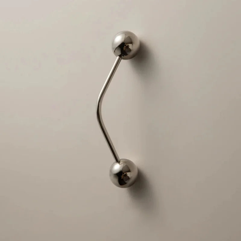 Kinetic Line Brass Pull small size front view