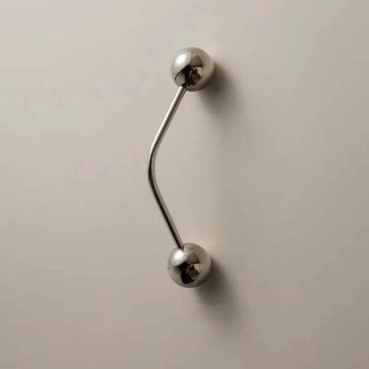 Kinetic Line Brass Pull small size front view