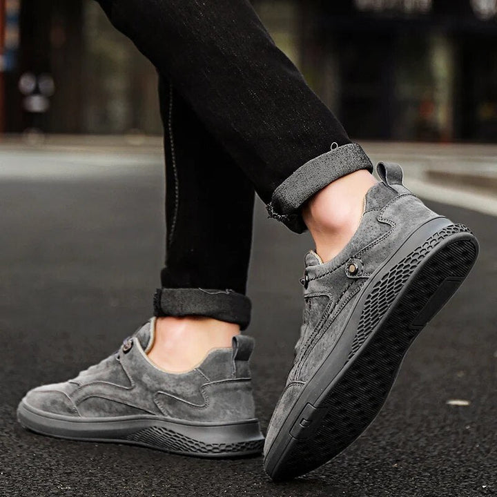 Sand Genuine Suede Casual Sneakers
