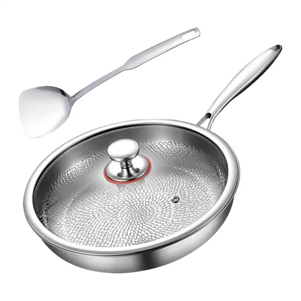 Titanium Alloy Frying Pan front view