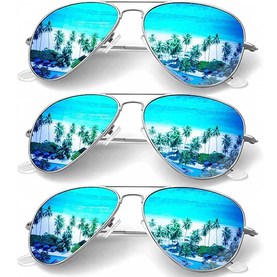 Trendy Polarized Aviator Sunglasses three-quarter angle