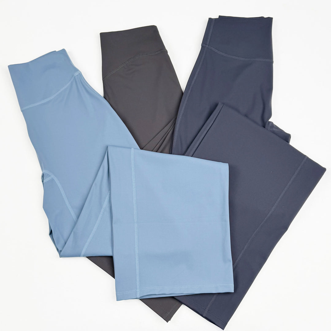 High-waisted flare leggings with brushed stretch fabric and skin-friendly finish for women