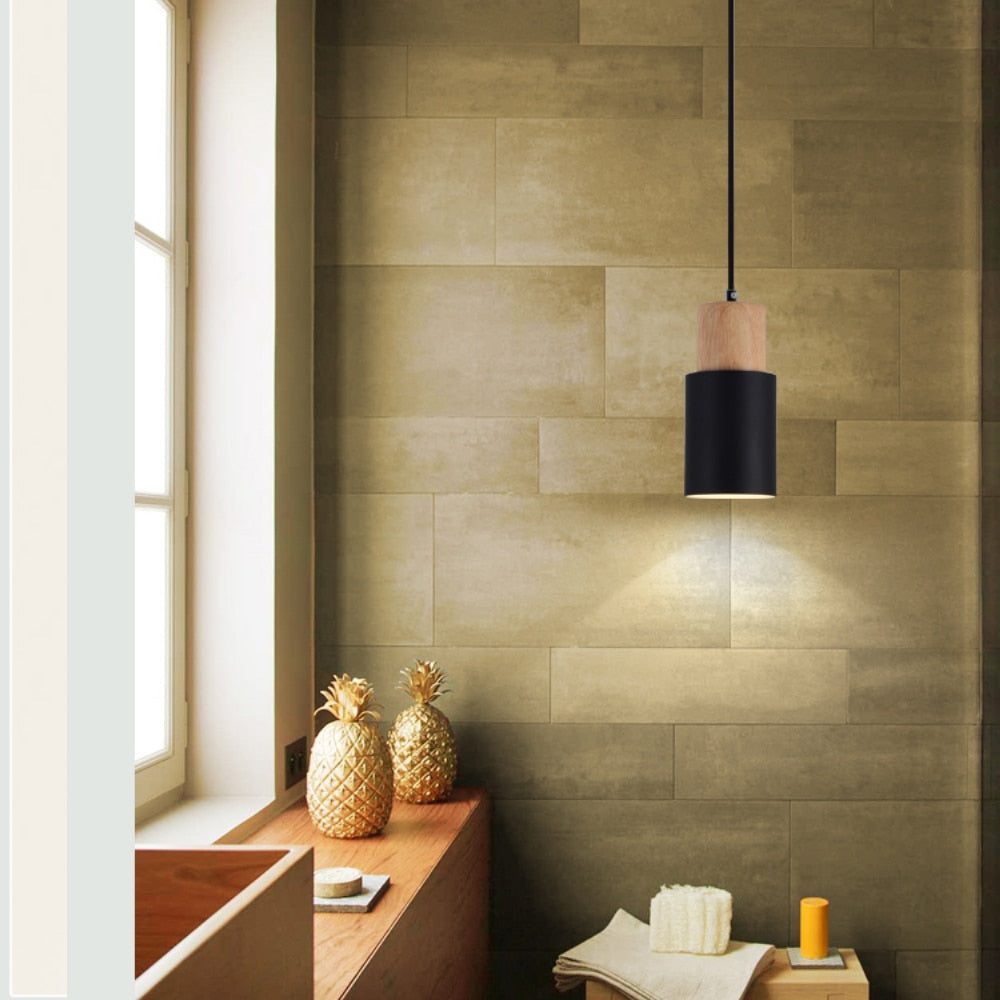 Scandinavian Wooden Pendant Light 3