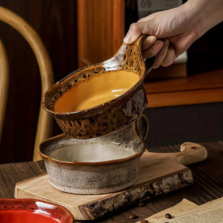 Handcrafted Stoneware Breakfast Bowl breakfast lifestyle