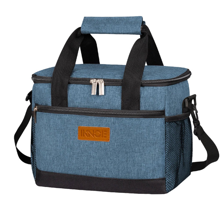 Blue Portable Insulated Lunch Cooler front view