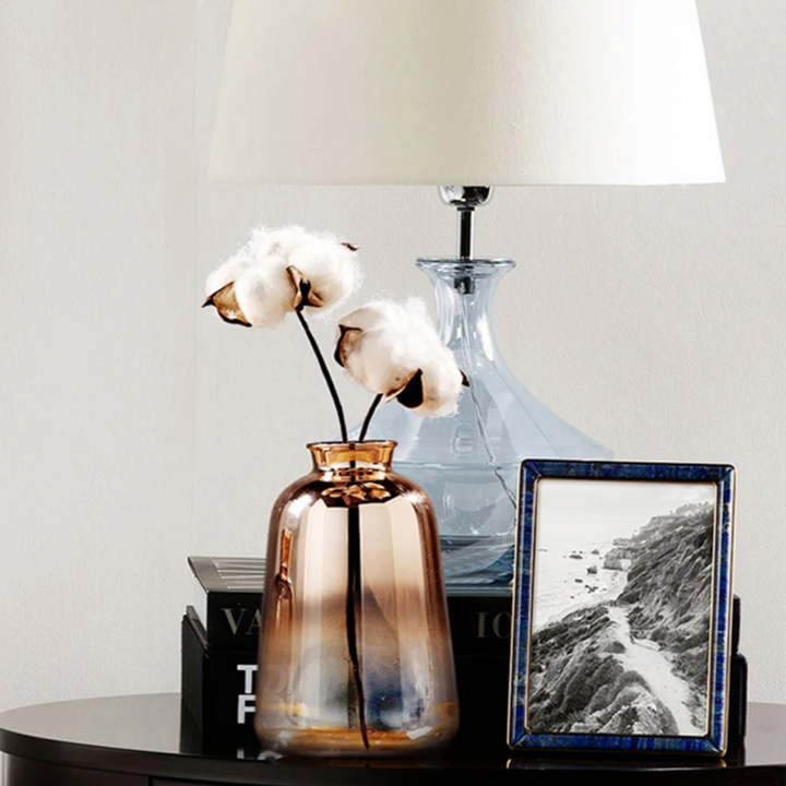 Rose Gold Gradient Glass Vase