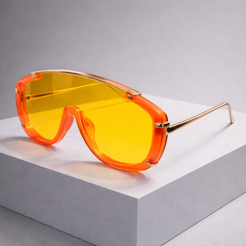 Sculpted Frame Mens Sunglasses 2