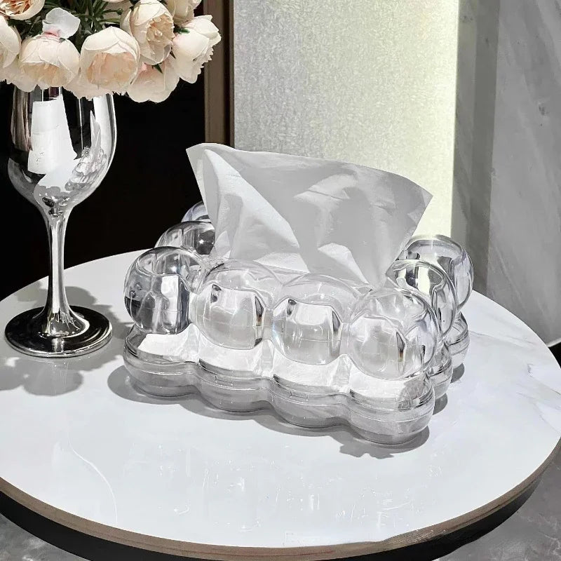 Sculptural Acrylic Tissue Box Cover 0
