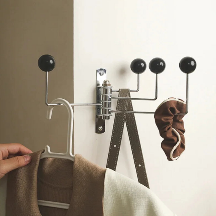Sculptural Black Coat Hooks 1