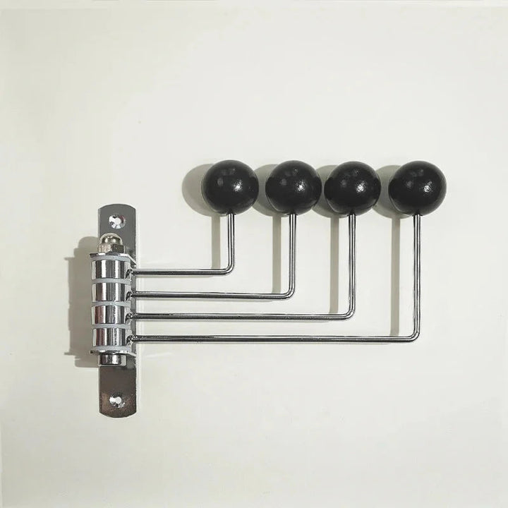 Sculptural Black Coat Hooks 10