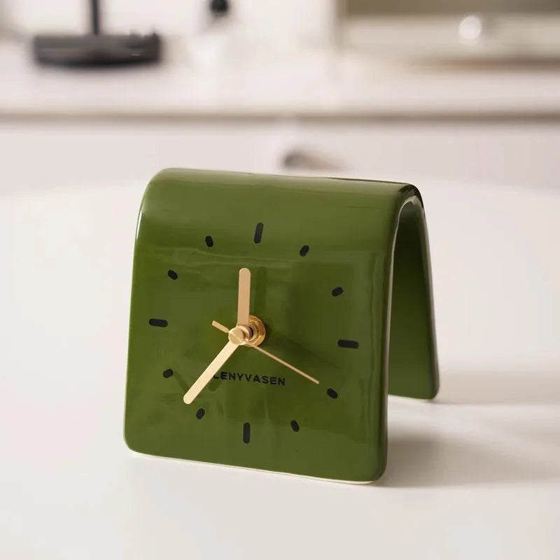 Sculptural Ceramic Desk Clock 10