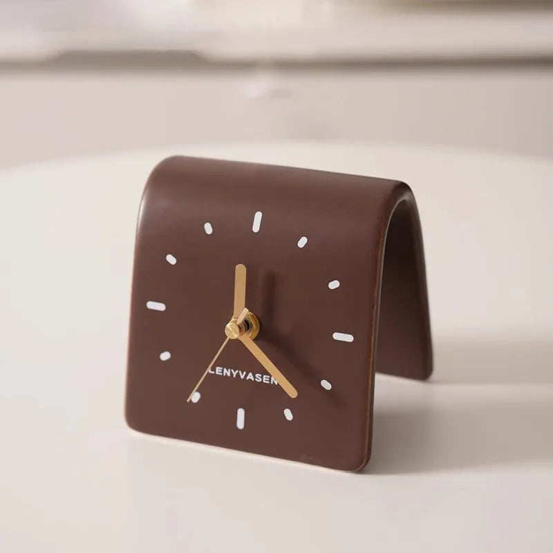 Sculptural Ceramic Desk Clock 12